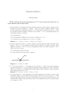 Esercizi di Fisica I
