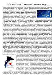 “Il Piccolo Principe”: ”un manuale” per l`uomo d`oggi…