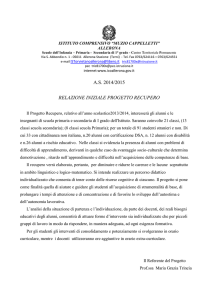 Relazione Progetto Recupero Scolastico 2013/2014