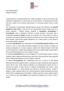 ELETTROCALAMITA SCHEDA TECNICA L`elettrocalamita è un