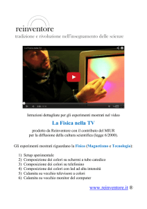 Istruzioni degli esperimenti