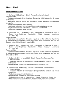 Curriculum vitae Sileri Marco