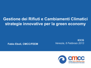 Seminario ICCG: "Gestione dei Rifiuti e Cambiamenti Climatici
