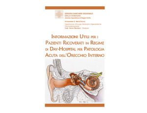 Informazioni utili per i pazienti ricoverati in regime di Day