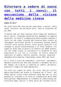 Ritornare a vedere di nuovo con tutti i sensi: il