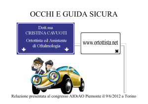 occhi e guida sicura