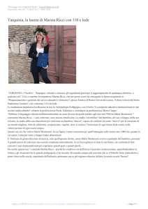 Tarquinia, la laurea di Marina Ricci con 110 e lode