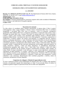 geografia fisica con elementi di cartografia