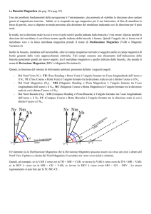 La Bussola Magnetica (da pag. 59 a pag. 87) Uno dei problemi