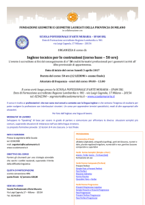 Inglese tecnico per le costruzioni (corso base – 50 ore)