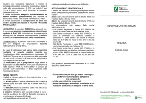Guide servizio Radiologia