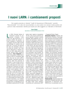I nuovi LARN: i cambiamenti proposti