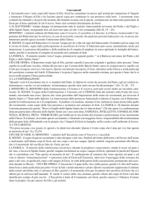 I sacramenti I Sacramenti sono i sette segni dell`amore di Dio. Gesù