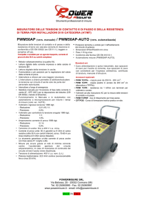 MISURATORE DELLE TENSIONI DI CONTATTO E DI PASSO E
