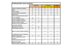 Professionale socio-sanitario