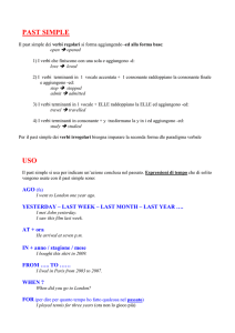 PAST SIMPLE e PRESENT PERFECT