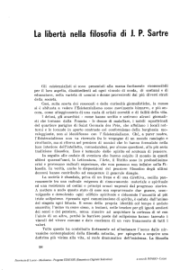 La libertà nella filosofia di L P. Sartre