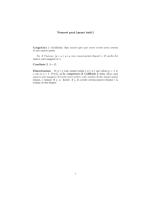 Numeri pari (quasi tutti)