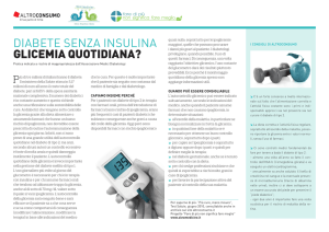 DIABETE SENZA INSULINA GLICEMIA QUOTIDIANA?