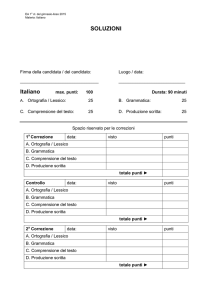 SOLUZIONI Italiano