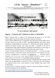 Giornata della memoria - Aterno