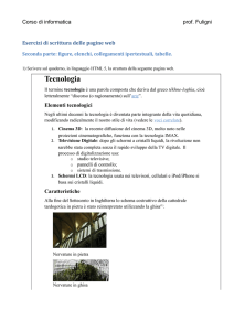 Esercizi di scrittura delle pagine web