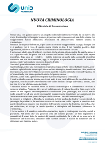 1° editoriale Criminologia