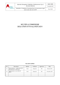 mcc per la connessione degli utenti attivi alla rete aevv