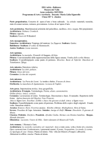 Arte e territorio III A
