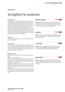 mobilesport.ch – Allenamento/Lezione Rigenerazione – Sciogliere
