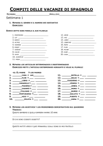 compiti delle vacanze di spagnolo