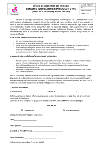 Consenso Informato Per Radiografie E Tac