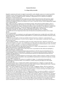 Lo sviluppo della personalità