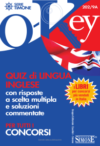 CONCORSI QUIZ di LINGUA INGLESE