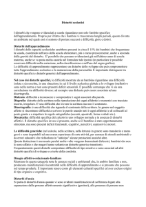 Disturbi scolastici