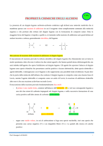 PROPRIETÀ CHIMICHE DEGLI ALCHENI