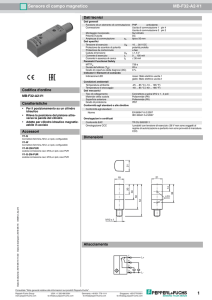 1 Sensore di campo magnetico MB F32 A2 V1
