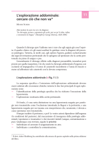 11 L`esplorazione addominale: cercare ci`o che non va*
