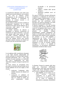 Articolo 7 CSA L`indagine epidemiologica in caso di