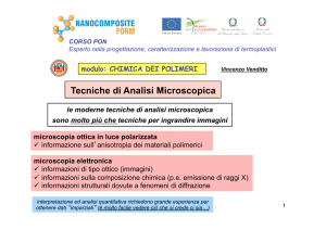 microscopia ottica - Polymer Technology Group