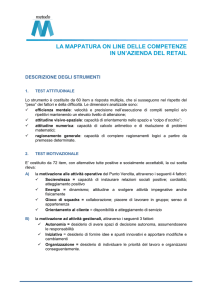 La mappatura on line delle competenze in un`azienda del Retail