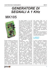GENERATORE DI SEGNALI A 1 KHz