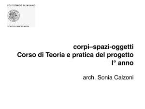 Corpi-spazi-oggetti