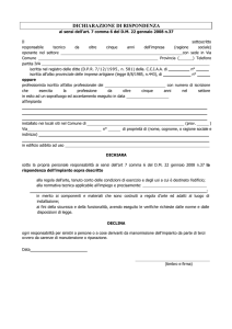 dichiarazione di rispondenza