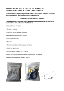PURIFICATORE SOTTOLAVELLO AD MEMBRANA