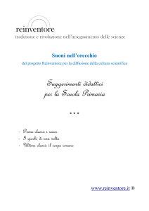 Scheda Scuola Primaria - Suoni nell`orecchio