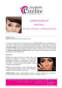 corso make up speciale occhi - ciglia – sopracciglia
