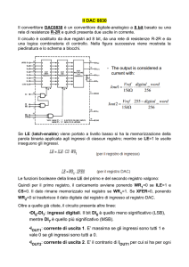 Il convertitore digitale-analogico DAC0830