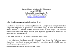 Lezione 22 - Dipartimento di Scienze Umane per la Formazione