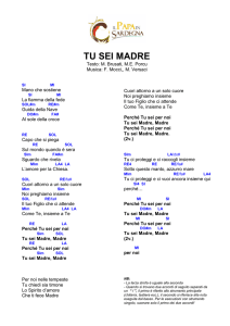 TU SEI MADRE.Accordi per accompagnamento